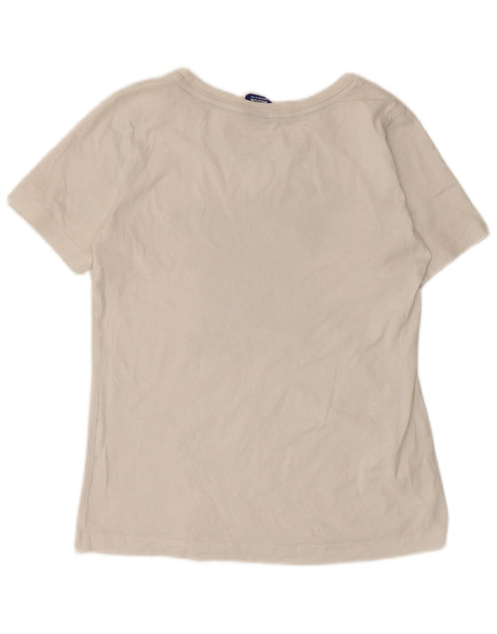 Champion T-shirt graphique pour femme UK 14 Blanc moyen