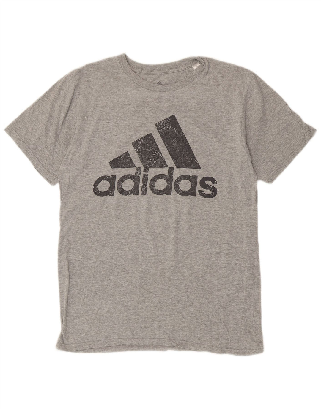 ADIDAS T-Shirt Graphique Homme Gris Moyen Coton
