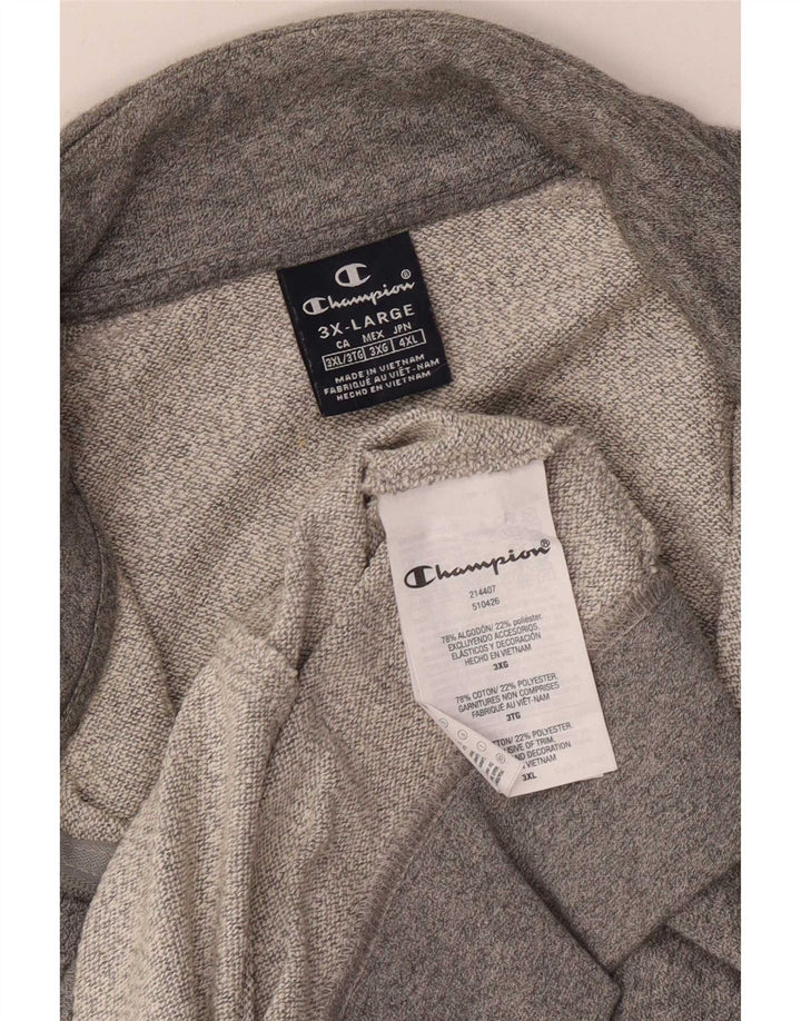 Champion Veste de Survêtement Homme 3XL Gris Moucheté Coton