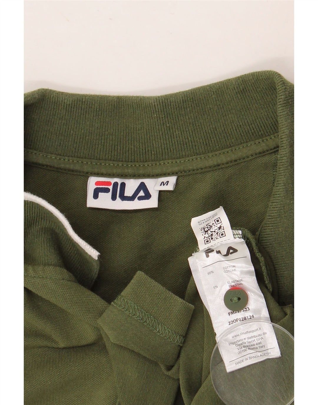 FILA Polo Homme Kaki Moyen Coton