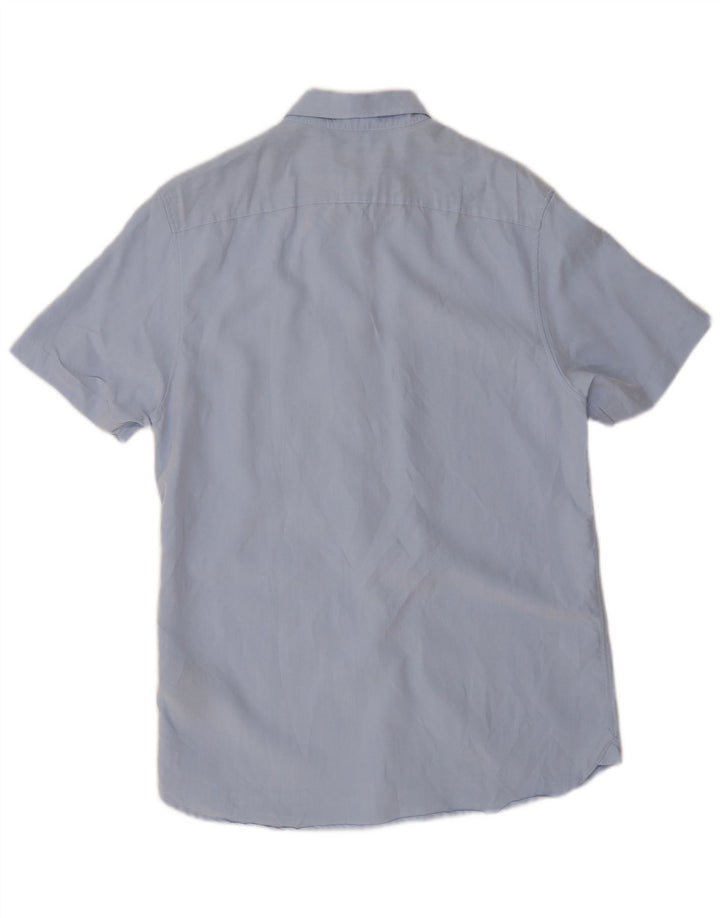 Ted Baker Chemise à manches courtes pour homme Taille 3 Bleu moyen Modal