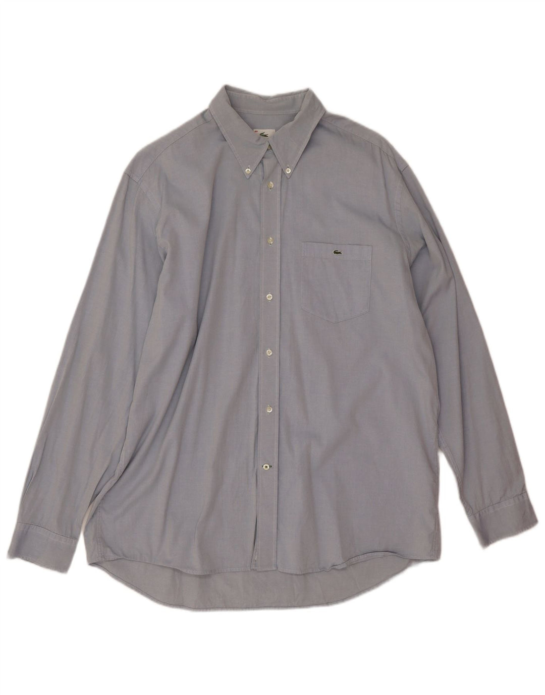 Lacoste Chemise Homme Taille 44 XL Bleu Coton