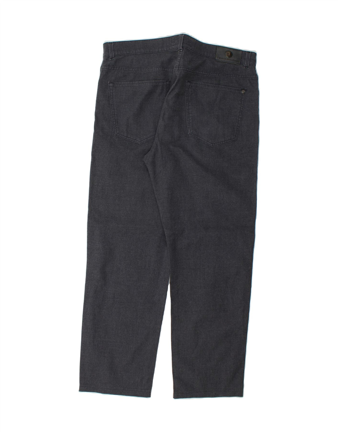 TRUSSARDI Mens Straight Casual Trousers W38 L29 Grey Vintage Trussardi and Second-Hand Trussardi from Messina Hembry 