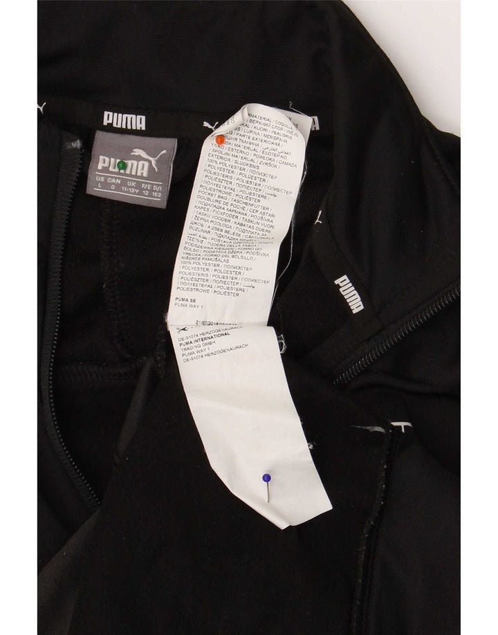 Puma Veste de survêtement graphique garçon 11-12 ans Noir Polyester