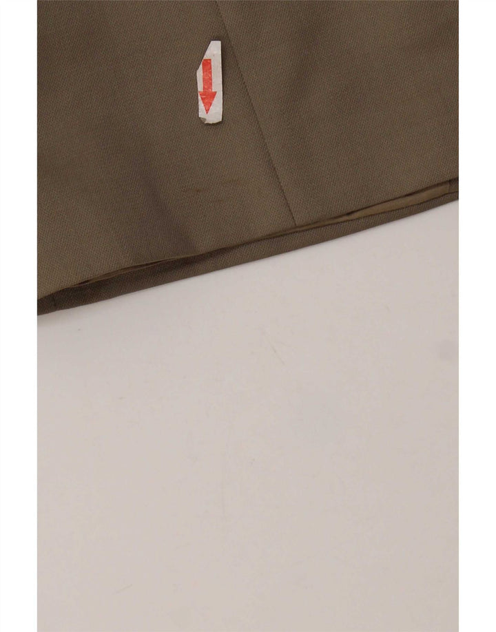Pierre Cardin Veste Blazer 3 Boutons Femme UK 40 Grande Laine Vierge Beige