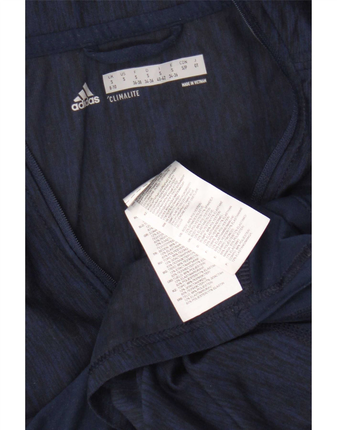 Adidas Haut de survêtement graphique pour femme UK 8/10 Petit Bleu marine