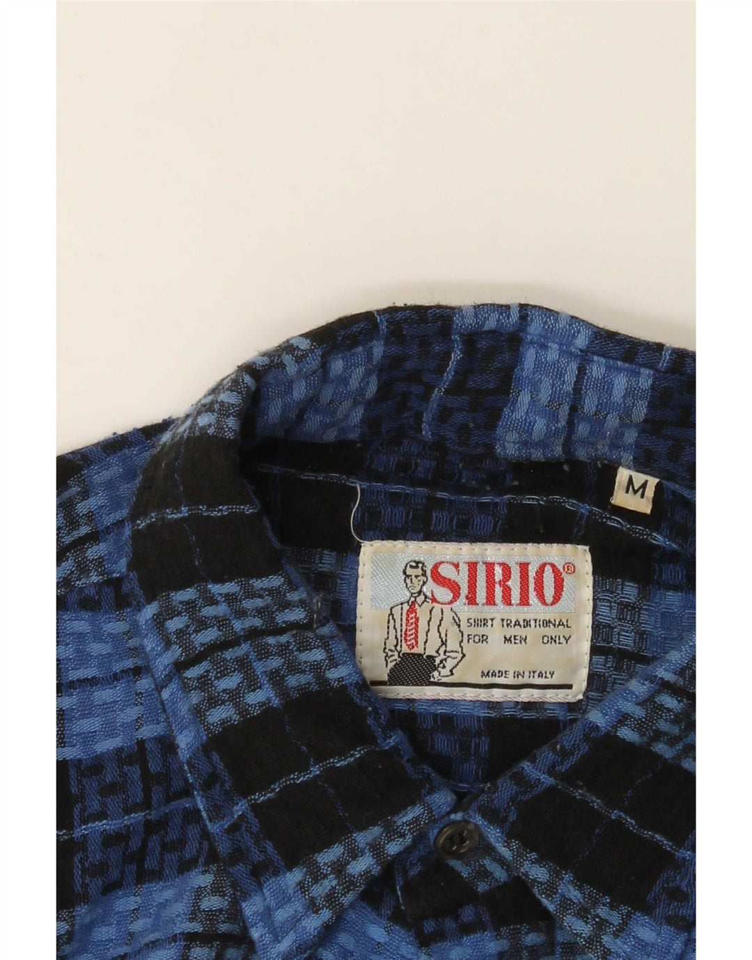 Chemise en flanelle pour homme Sirio à carreaux bleu moyen