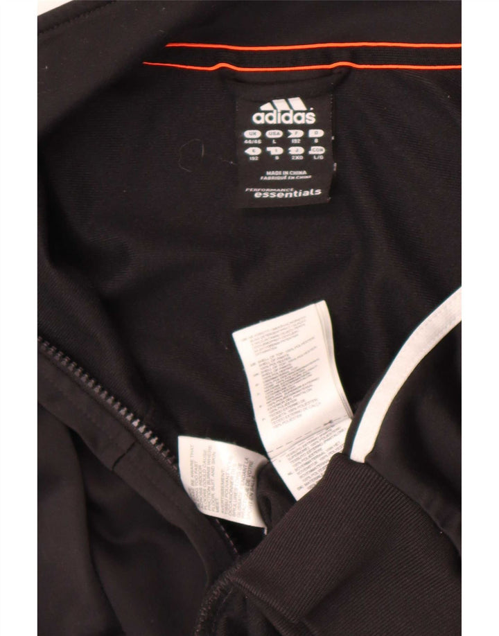 Adidas Climalite Survêtement Top Veste UK 44/46 Large Noir Polyester