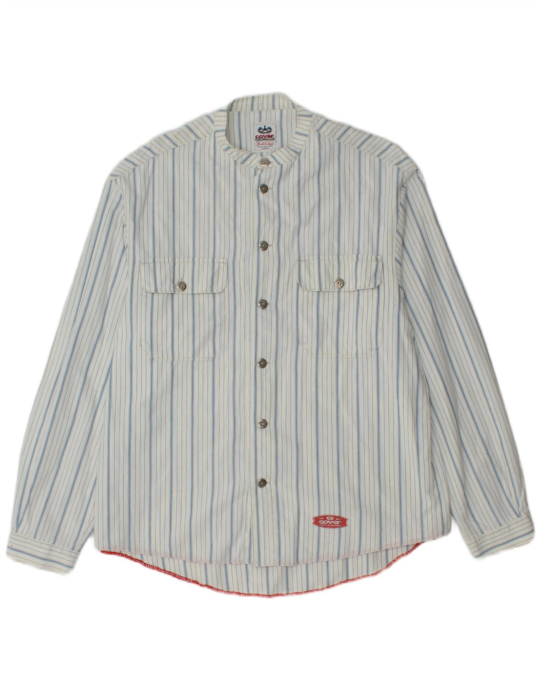 Cover Chemise Homme Large Rayée Blanche