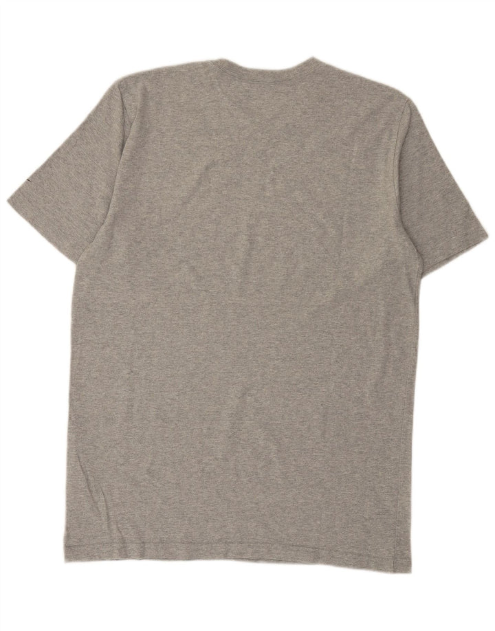 Nike T-shirt graphique coupe classique pour homme, grand, gris, coton