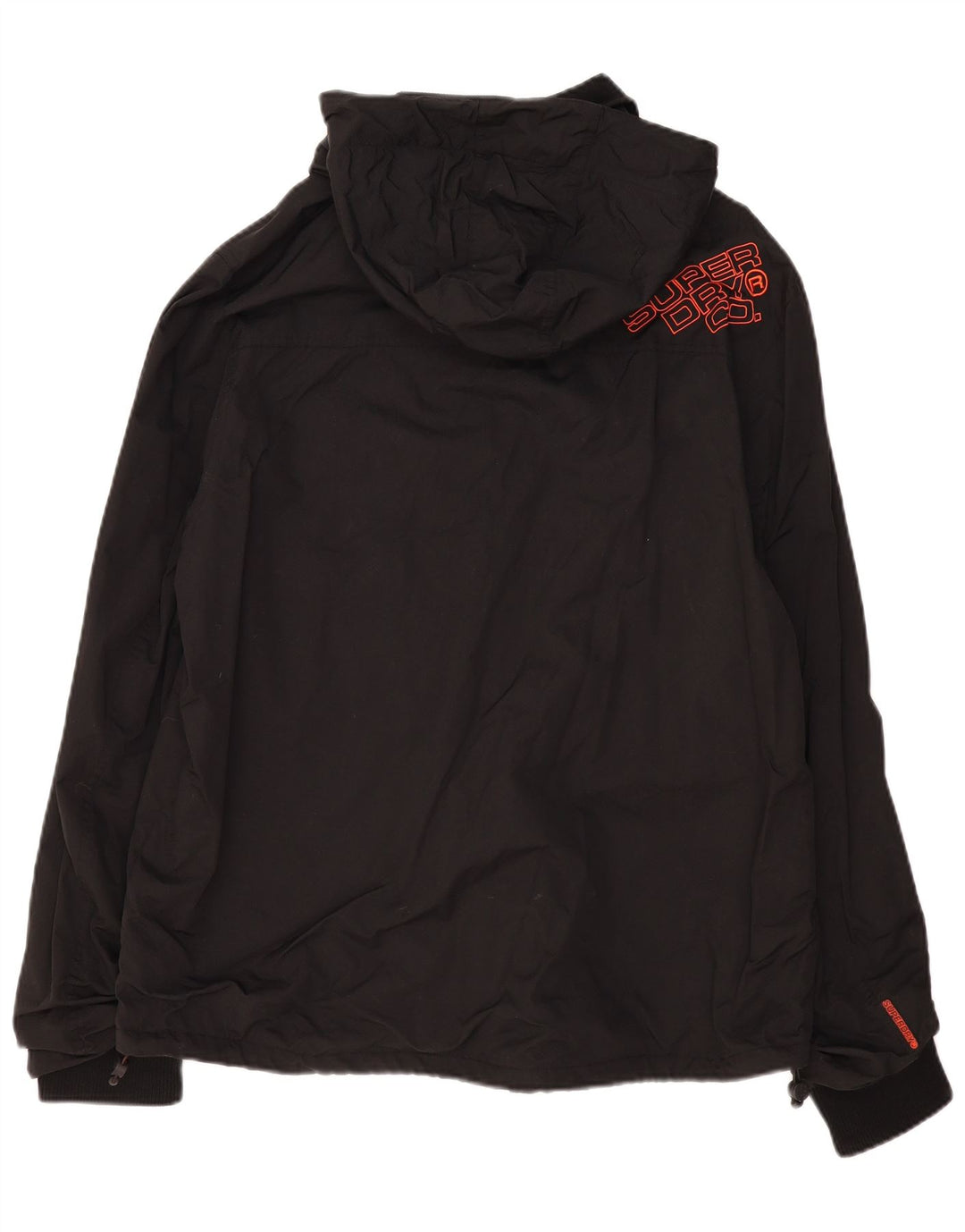 SUPERDRY Veste coupe-vent à capuche pour hommes UK 46 3XL Noir