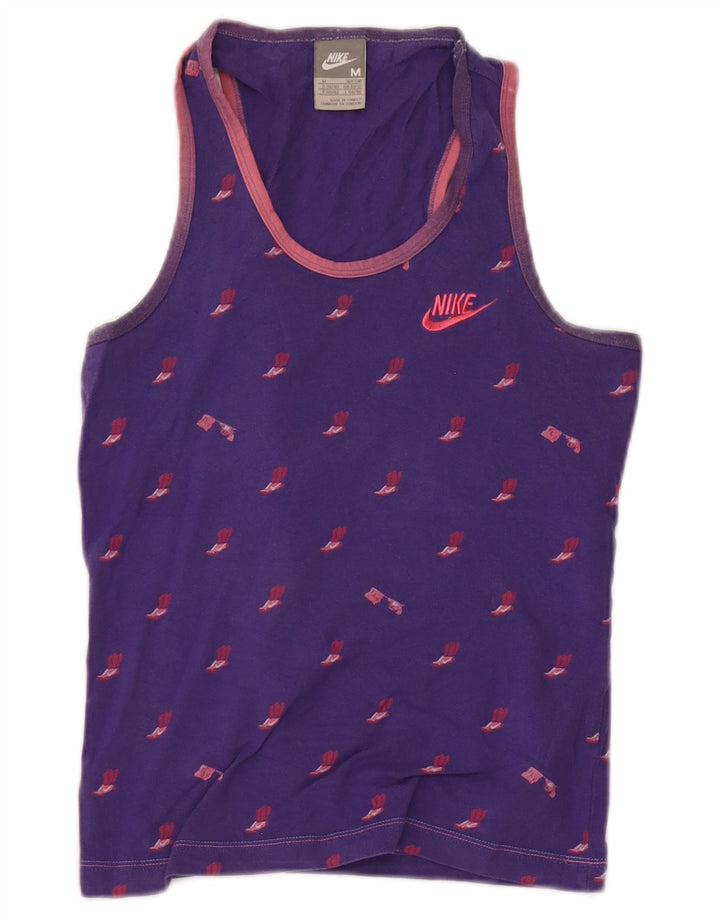 Nike Débardeur graphique pour femme UK 10/12 Violet moyen