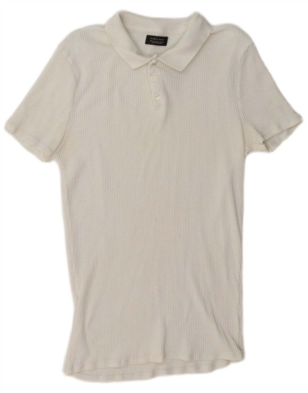 Polo Homme Zara XL Blanc
