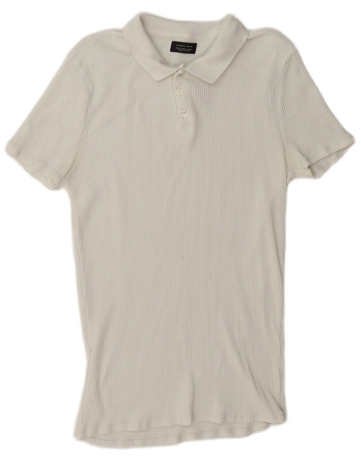 Polo Homme Zara XL Blanc