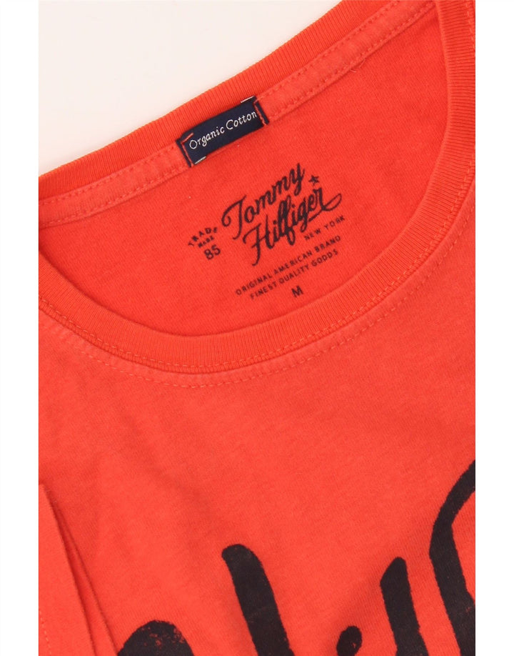 Tommy Hilfiger T-Shirt Graphique Homme Orange Moyen