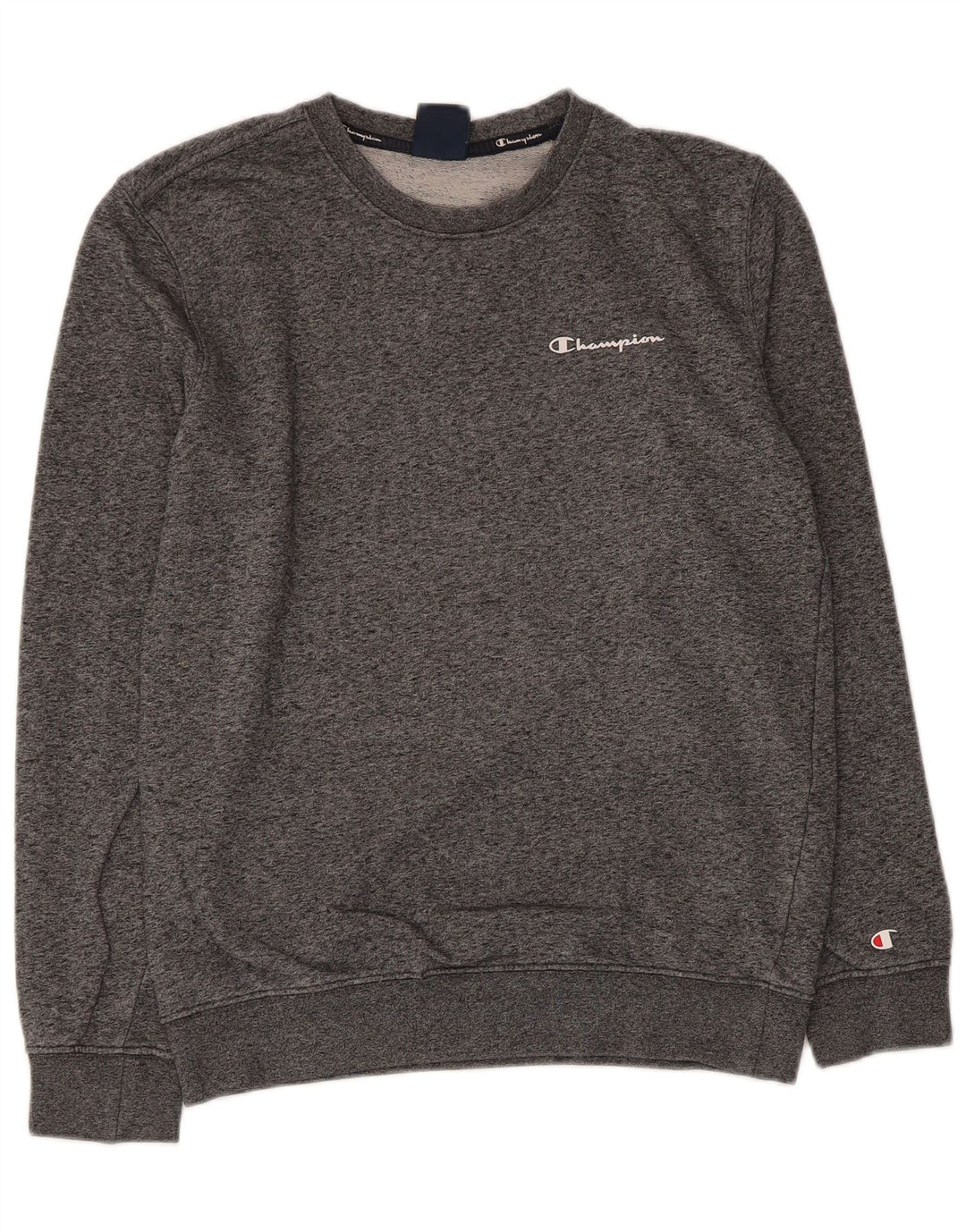 CHAMPION Sweat-Shirt Homme Petit Gris Moucheté Coton