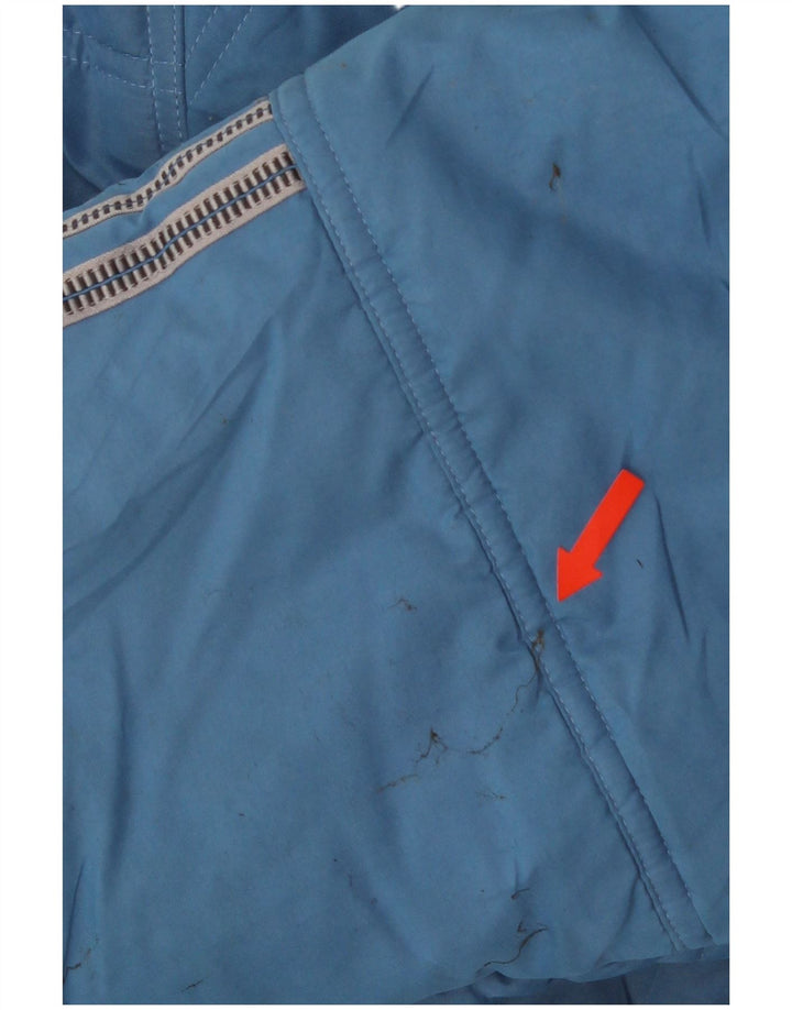 Adidas Veste matelassée pour homme UK 42 XL Bleu Polyester