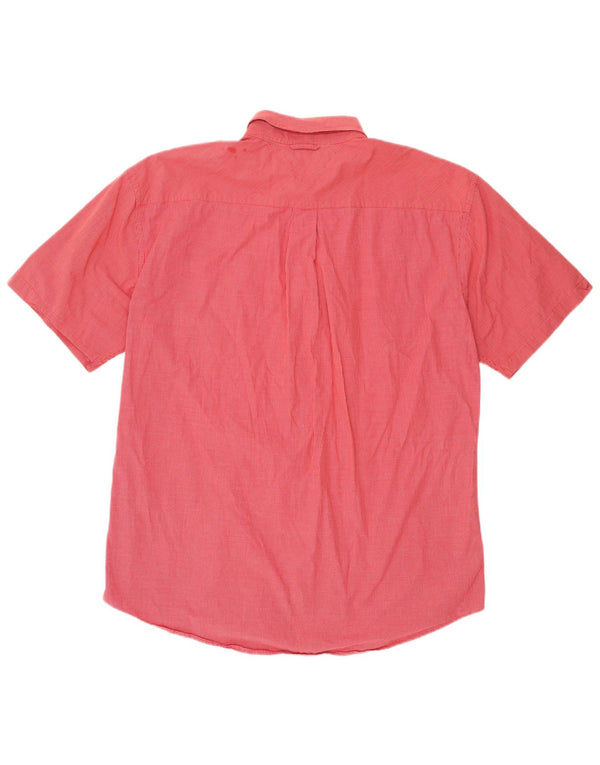 Tommy Hilfiger Chemise à manches courtes pour homme XL en coton vichy rouge