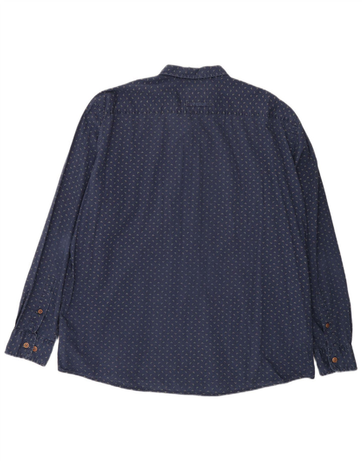 Camel Active Chemise coupe classique pour homme 2XL en coton à pois bleu marine