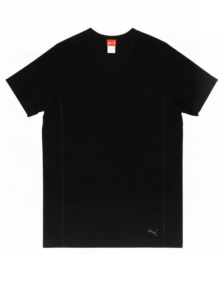 Puma T-Shirt Homme Noir Moyen Coton