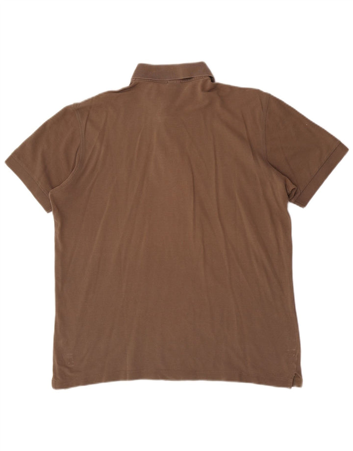 Hugo Boss Polo Homme Petit Marron Coton