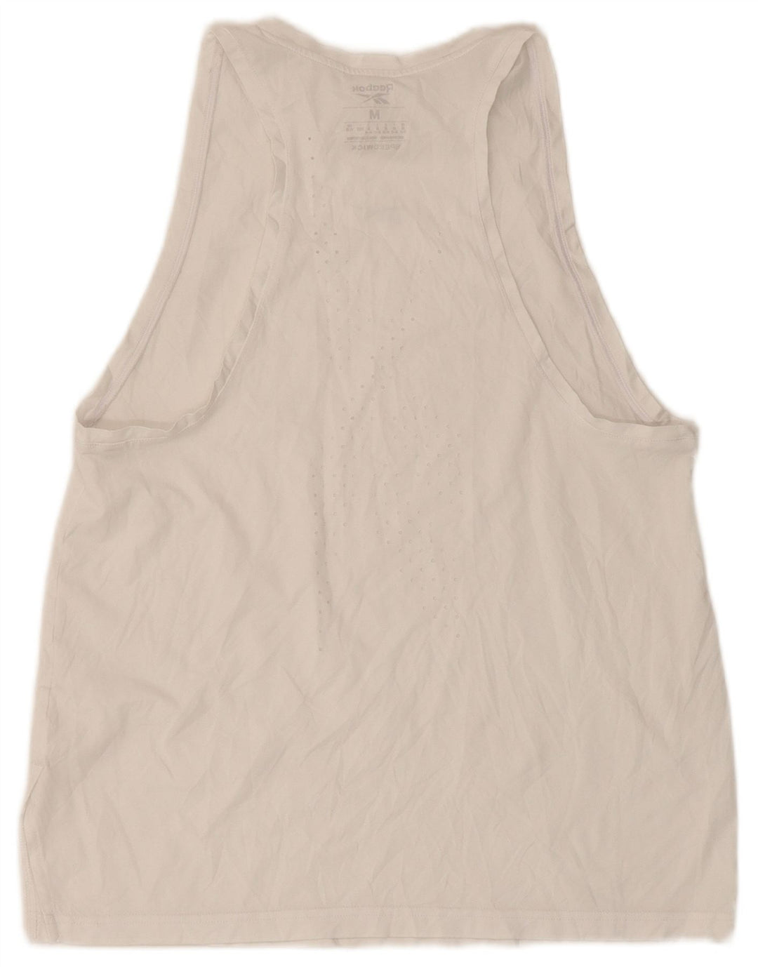 Reebok Débardeur Femme UK 12/14 Medium Blanc