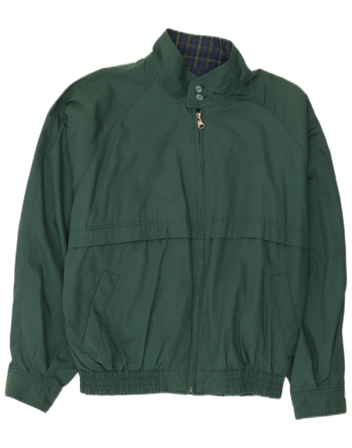 veste réversible homme vintage UK 38 Polyester vert moyen