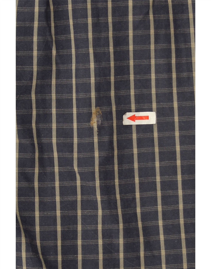 Dickies Chemise à manches courtes homme en coton à carreaux bleu marine moyen