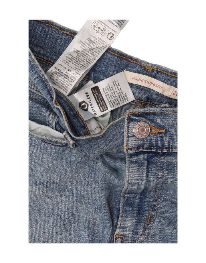 LEVI'S Womens Denim Shorts W28 Medium Blue Cotton Vintage Levi's and Second-Hand Levi's from Messina Hembry 