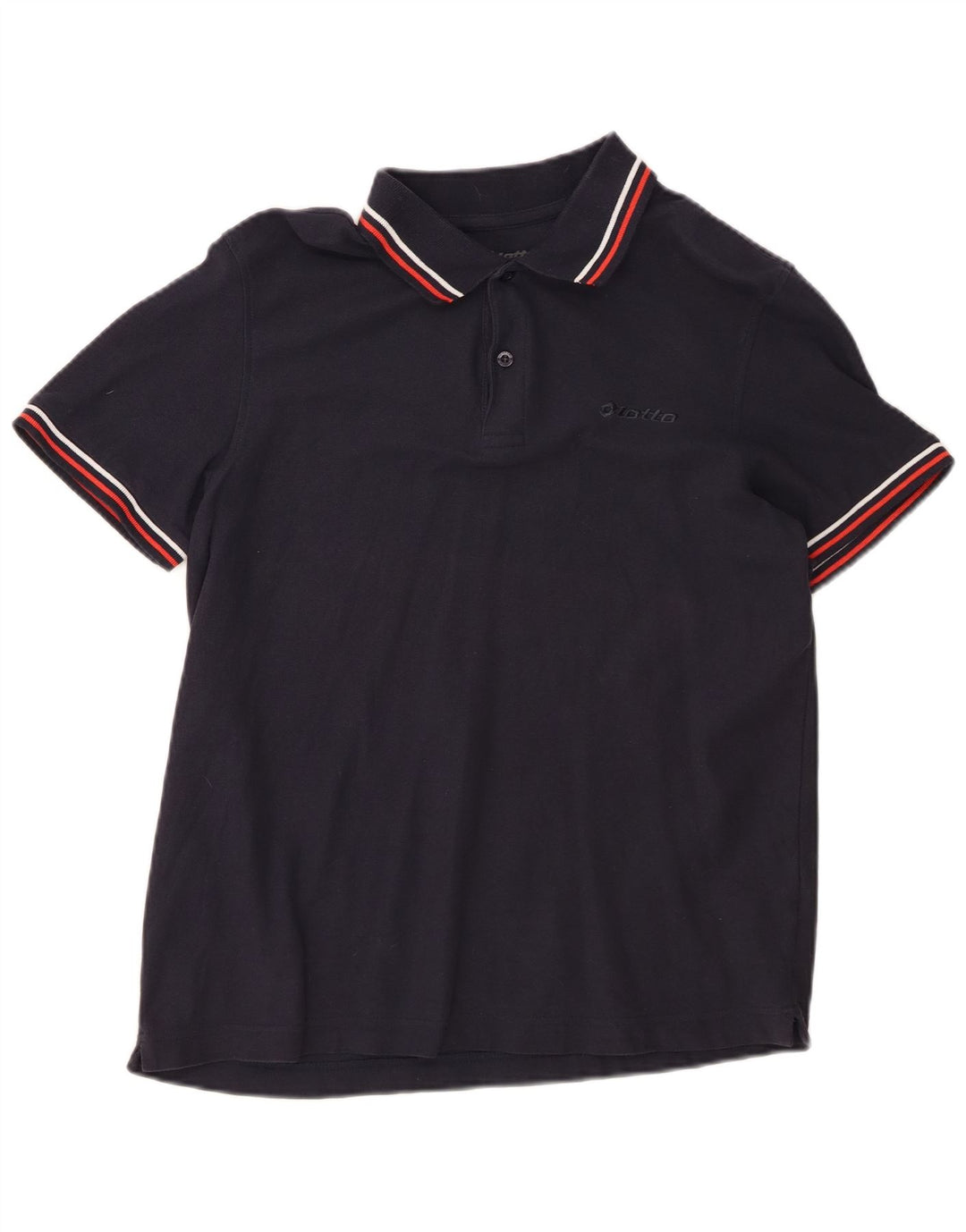 Lotto Polo Homme Bleu Marine Moyen Coton