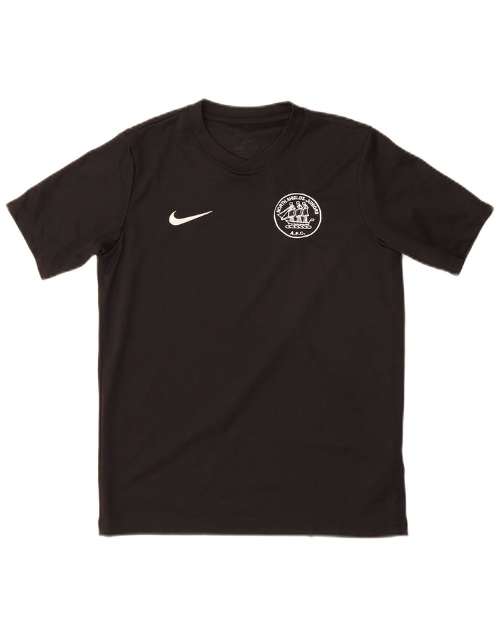 Nike Garçons Dri Fit Graphic T-Shirt Top 12-13 ans Grand Noir Polyester