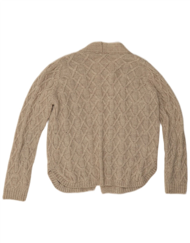 Marks & Spencer Pull cardigan ouvert surdimensionné pour femme UK 12 Beige moyen