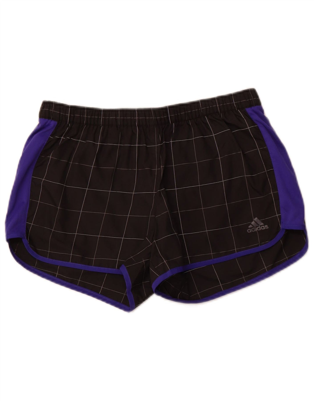 ADIDAS Short de sport pour femme UK 10 Petit carreaux noirs
