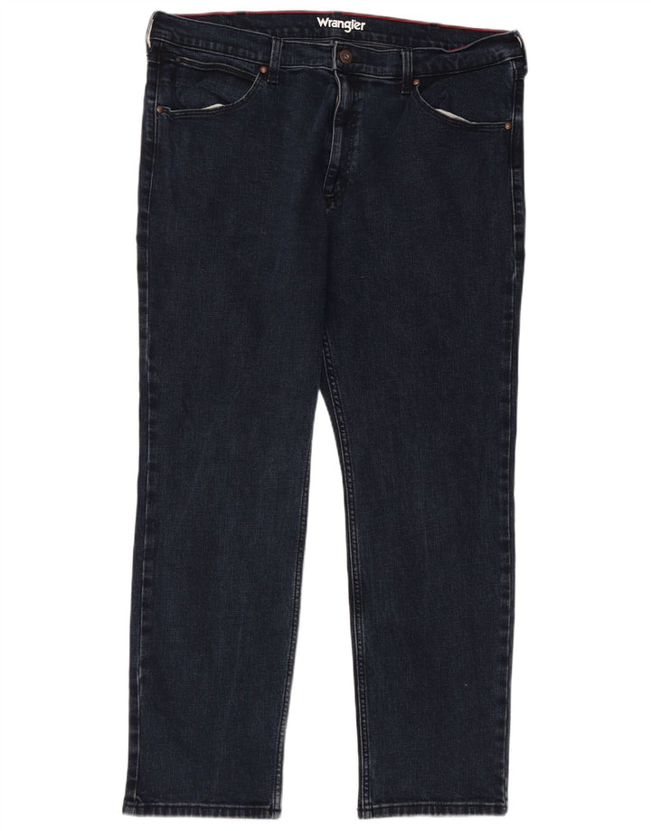 Wrangler Jean droit régulier pour homme W38 L30 en coton bleu marine
