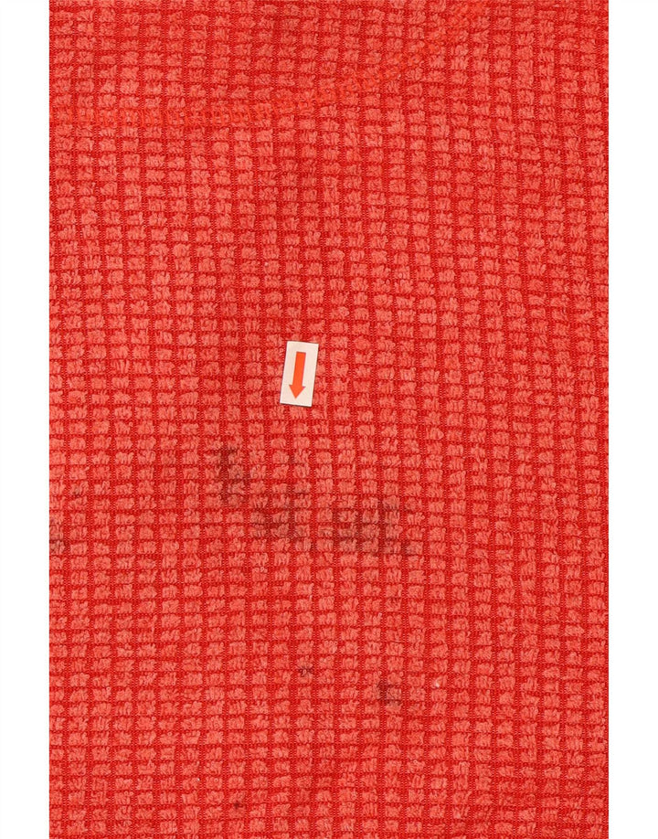 Weird Fish Sweat-shirt à col zippé pour homme 3XL Rouge Polyester