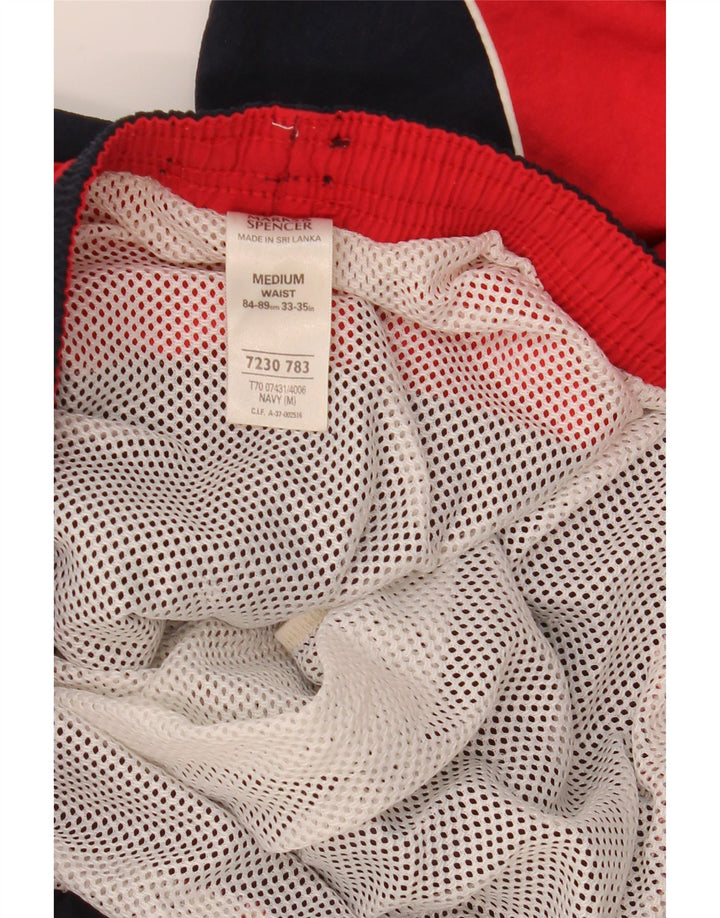 MARKS & SPENCER Short de Bain Homme Bleu Marine Moyen Colourblock