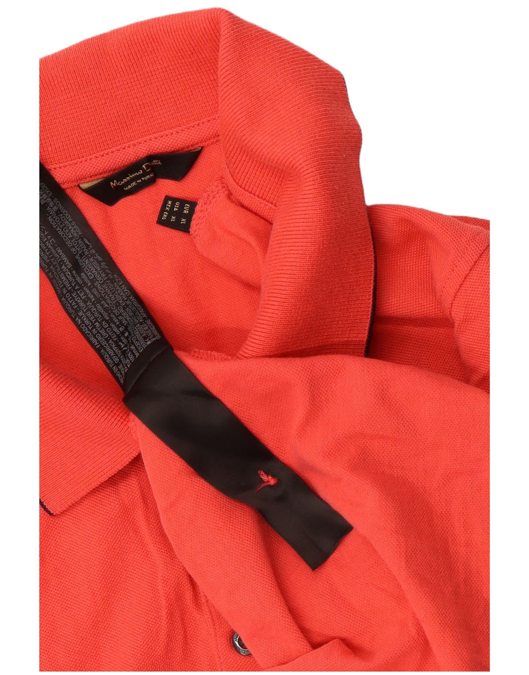 Massimo Dutti Polo Homme XL Rouge Coton