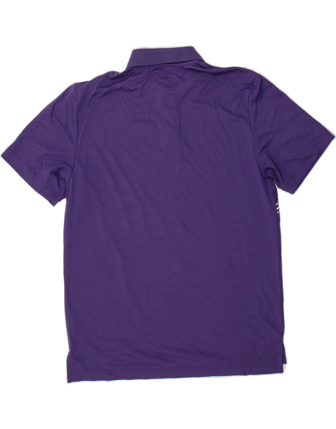 IZOD Mens Polo Shirt Medium Purple Striped Polyester Vintage Izod and Second-Hand Izod from Messina Hembry 