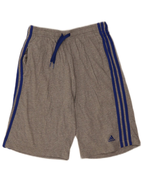 Adidas Short de Sport Garçon 15-16 ans Gris Coton