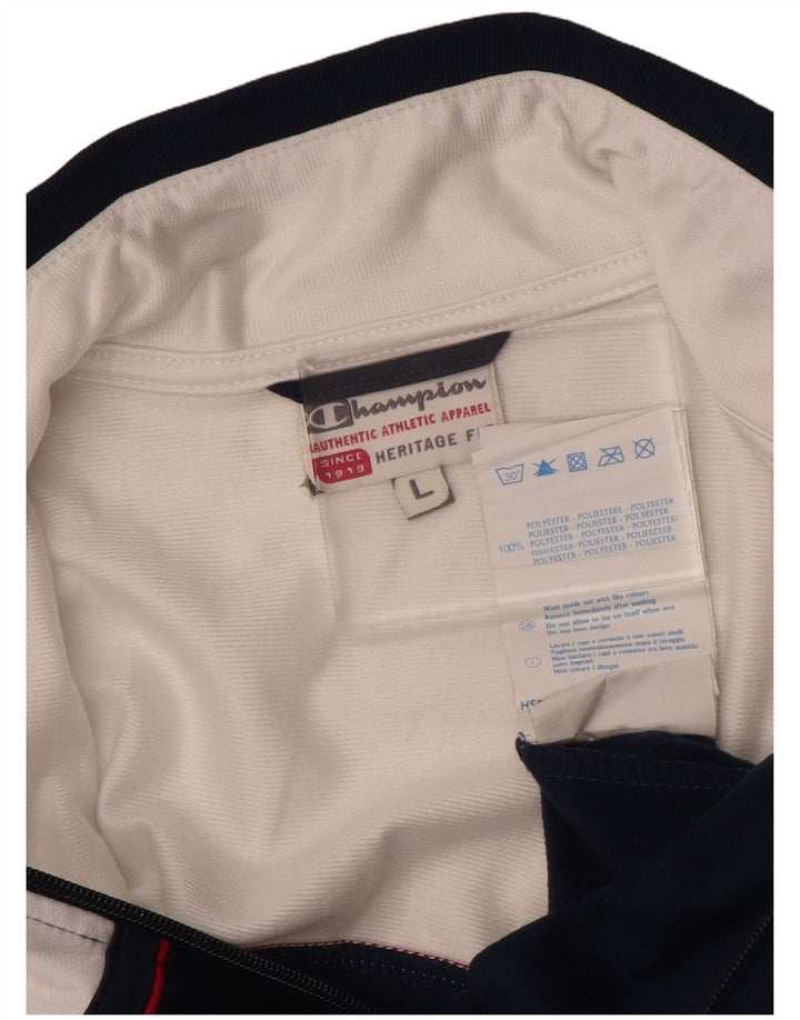 CHAMPION Veste de survêtement Heritage Fit pour femme UK 14 Large Bleu marine