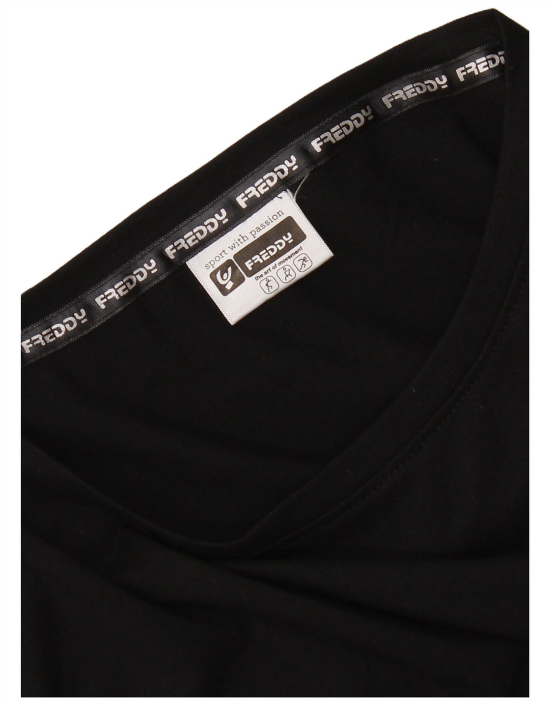 Freddy T-Shirt Femme UK 14 Medium Noir