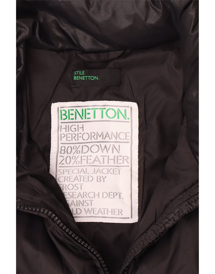 Benetton Veste matelassée pour femme UK 6 XS Noir