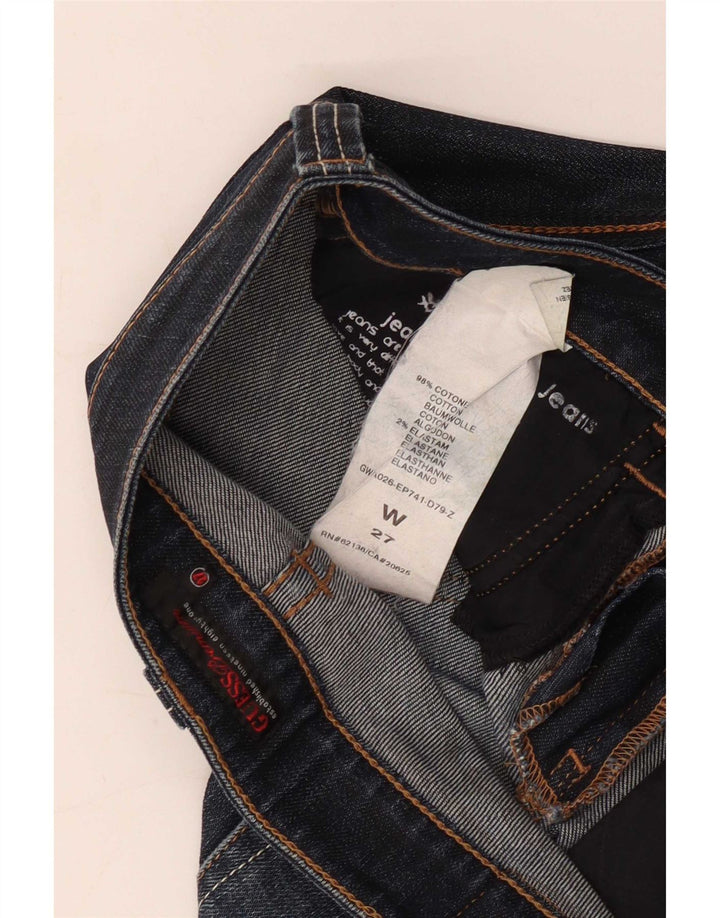 Guess Jean Slim Femme W27 L29 Bleu Marine Coton
