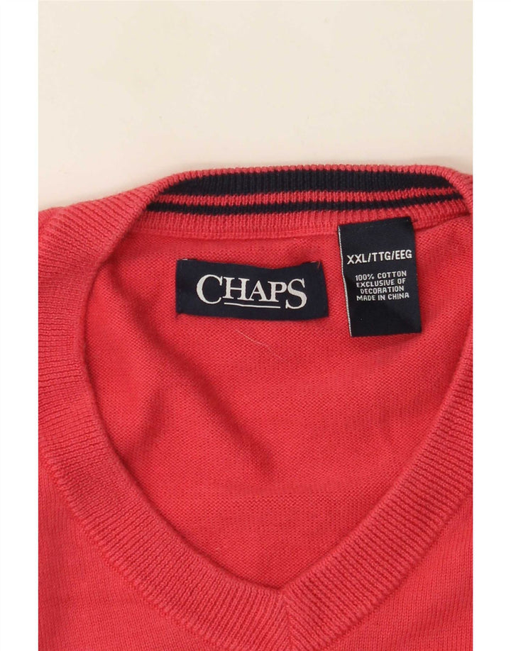 Chaps Débardeur Homme 2XL Rose Coton