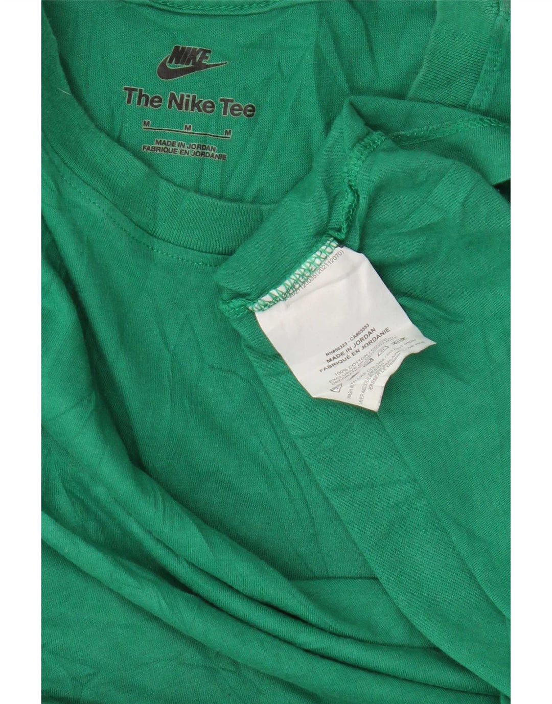 Nike T-Shirt Homme Vert Moyen Coton
