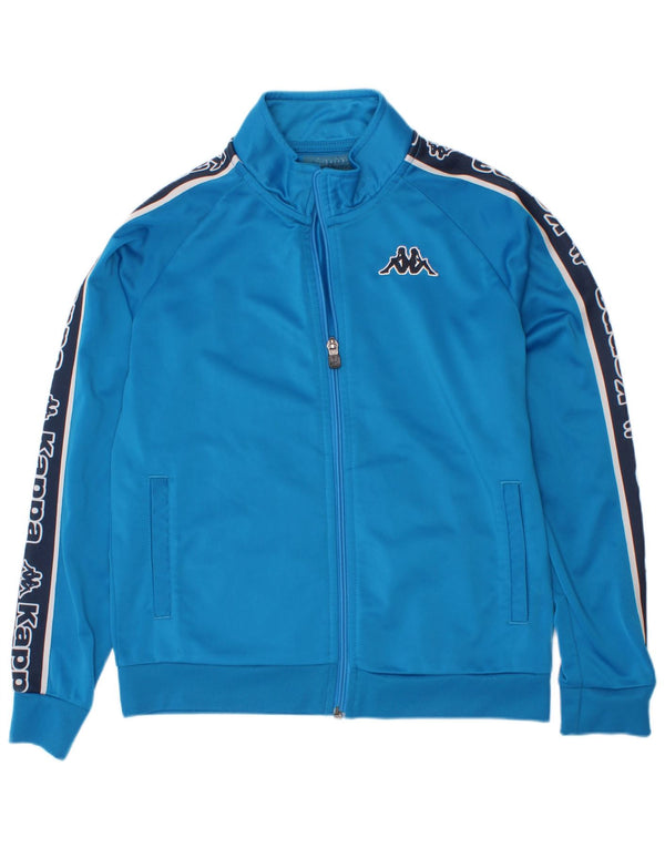 Kappa Veste de Survêtement Graphique Garçon 11-12 Ans Bleu Colorblock