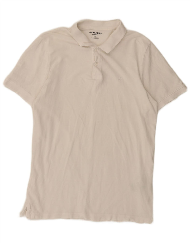 Jack & Jones Polo Regular Fit Homme Blanc Moyen Coton