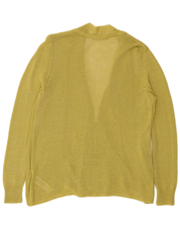 Marks & Spencer Pull Cardigan Ouvert pour Femme UK 16 Grande Viscose Verte