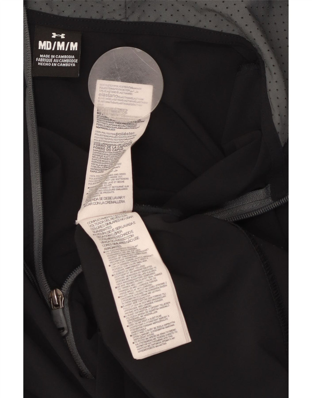 UNDER ARMOUR Veste de Survêtement à Capuche Homme Noir Moyen Colourblock