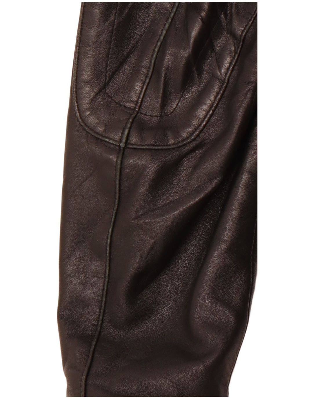 VINTAGE Veste de course en cuir pour homme IT 54 2XL Cuir noir